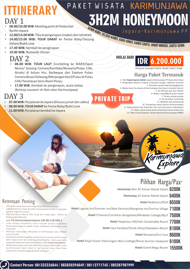 Flyer KE 3H2M Private Honeymoon_